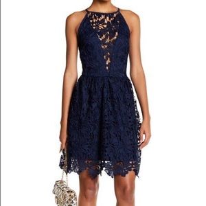 Love…Ady Chemical Lace Fit & Flare Dress